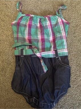 Polo plaid baby romper size 18 months